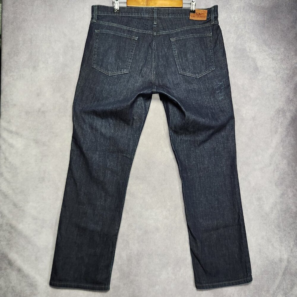 Flag & Anthem Jeans Mens 38x30 Nashville Straight Bennington Wash Denim Pants - Picture 3 of 16